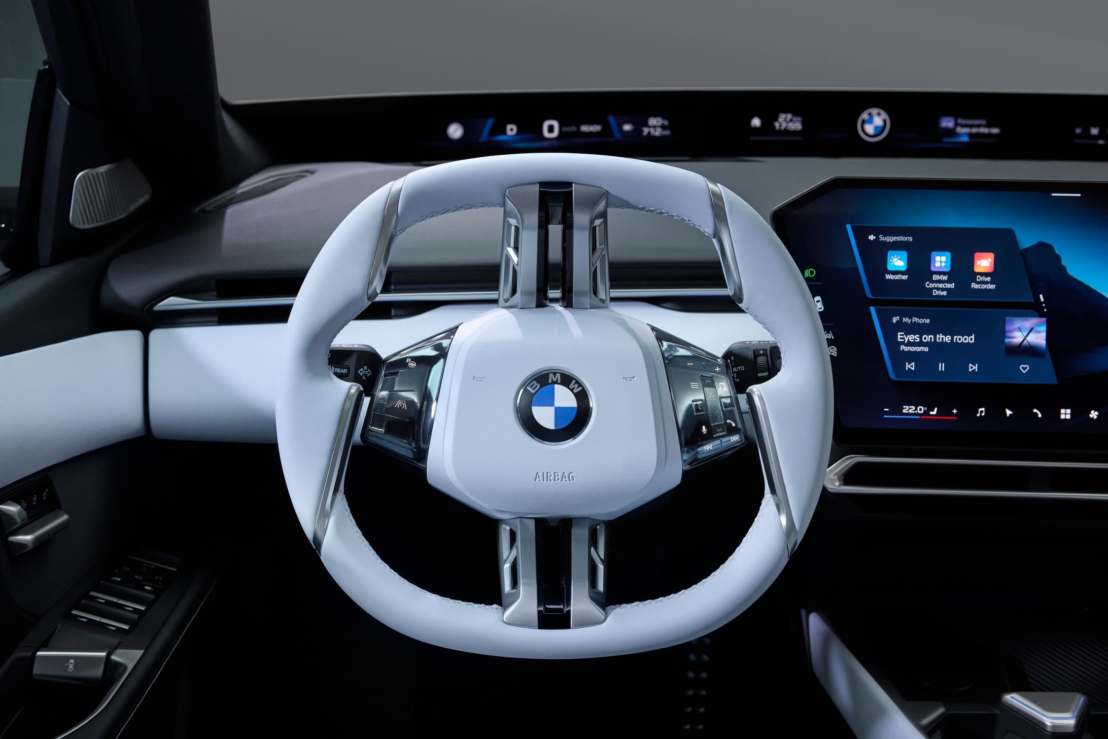 BMW i3 Neue Klasse elektrische sedan dynamische rijshot