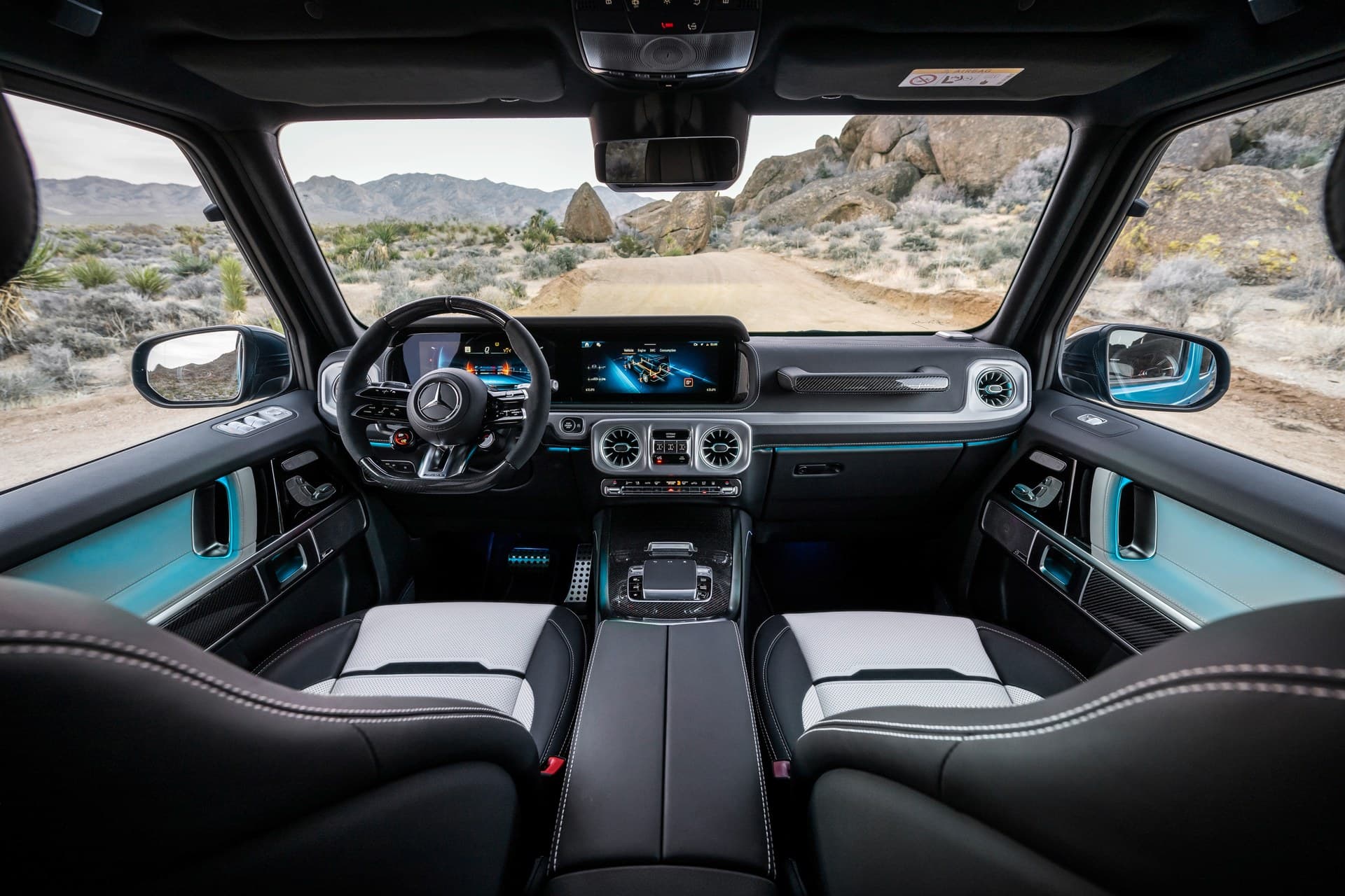 Interior of the Mercedes-AMG G63