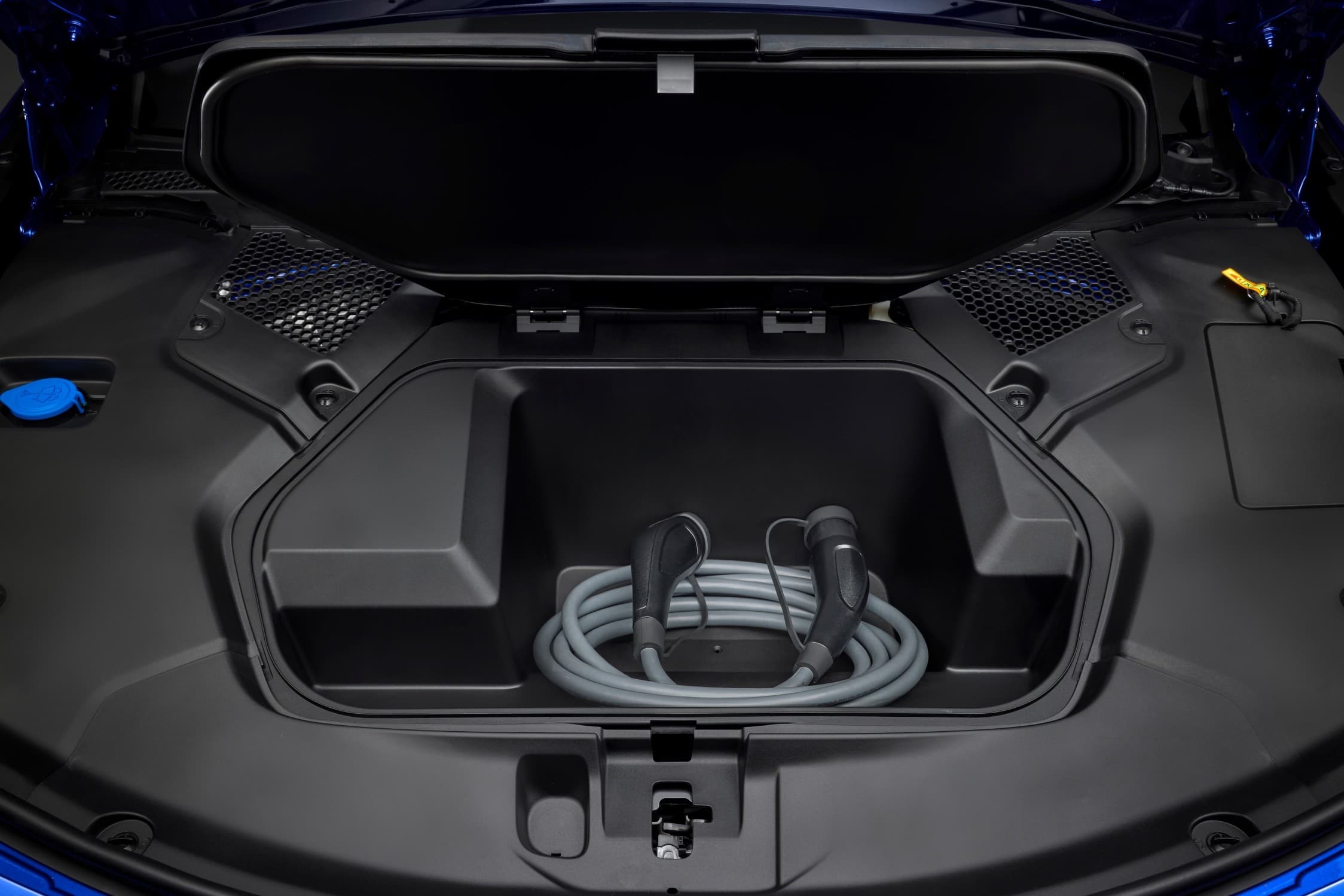 elektrische auto batterijcel technologie abstracte visualisatie